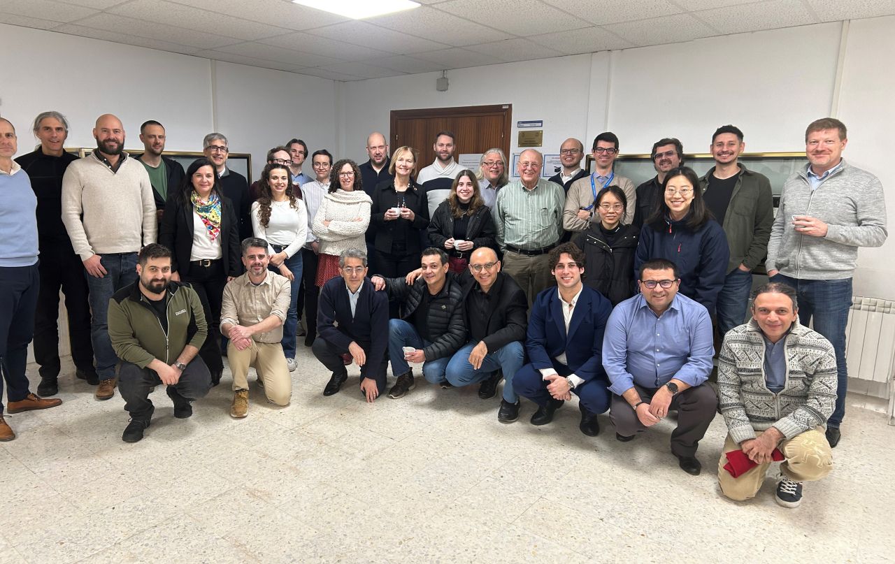 Equipo de NexTArc durante el workshop en la UPM